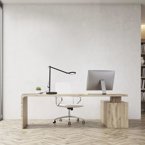 Lampe de bureau - BIVO - Aluminor - en aluminium brossé / contemporaine / d'intérieur