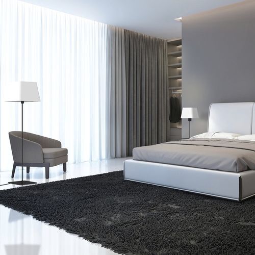 Lampe sur pied - CARO LS - Aluminor - en tissu / design minimaliste / résidentielle