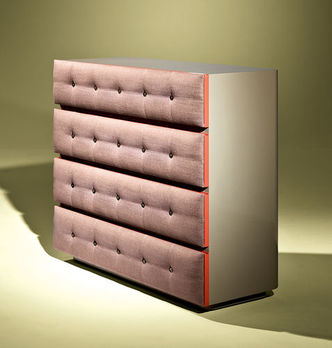 Commode contemporaine - VIOLET - Luisa Peixoto Design - en bois laqué / tapissée / non spécifié