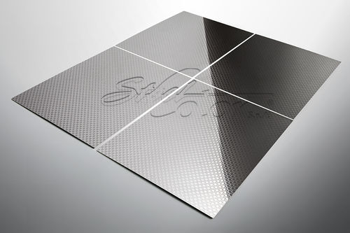 Tôle métallique décorative - QUADRO - Steel Color - acier inoxydable 304 / en acier inoxydable 316 / texturée