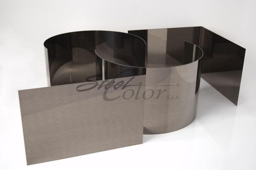 Tôle décorative - BRONZO - Steel Color - en inox / colorée / polie