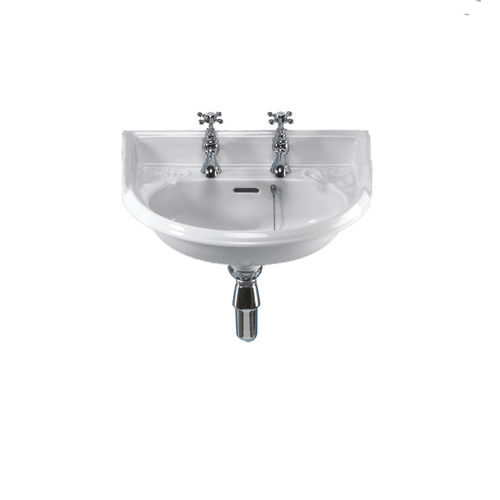 Lave-mains suspendu - 240.06101 & 240.06102 - Aqua Prestige - demi-rond / en porcelaine