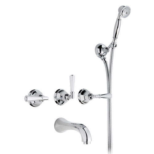 Set de douche mural - 950.1903 - Aqua Prestige - contemporain / avec douche à main / pluie