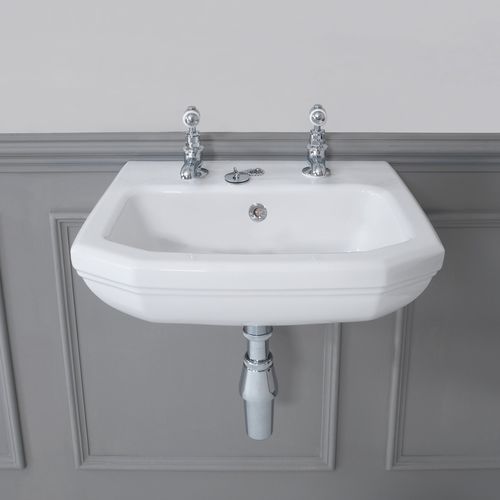 Lave-mains suspendu - 240.09501 - Aqua Prestige - rectangulaire / en porcelaine