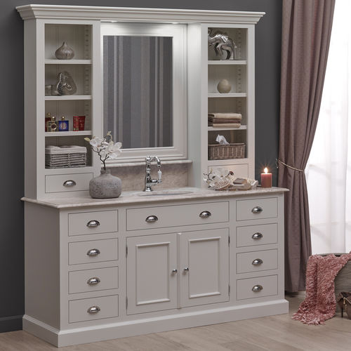 Meuble vasque à poser - CHELSEA - Aqua Prestige - en bois / classique / 2 portes