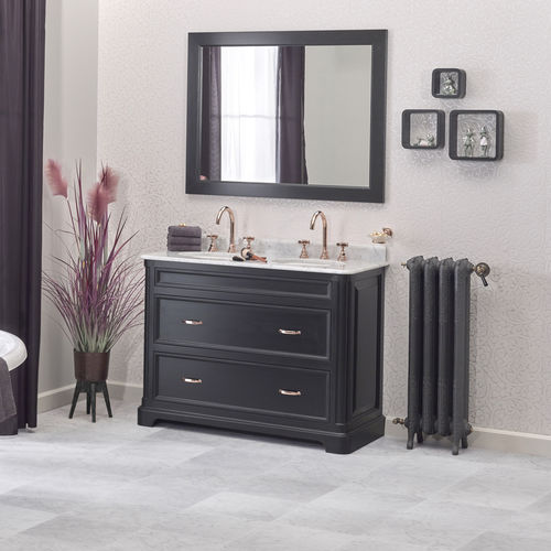 Meuble vasque double - REGENT 121 - Aqua Prestige - à poser / en bois / classique