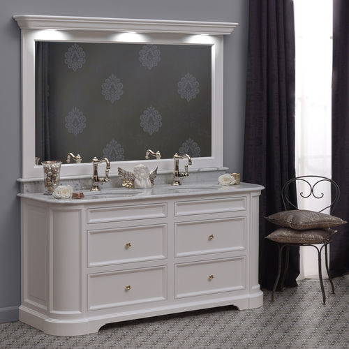 Meuble vasque double - ELYSÉE 148 - Aqua Prestige - à poser / en bois / classique