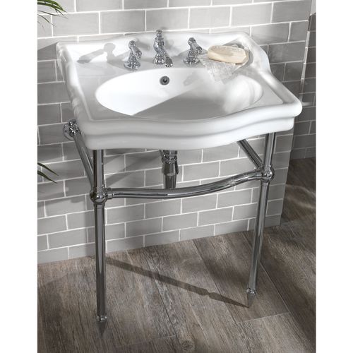 Vasque sur pied - LOXLEY - Aqua Prestige - en porcelaine / 1 trou / 3 trous