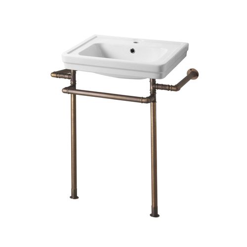 Lavabo sur pied - NEOCLASSICA 940.5758.1.WH &amp; 940.Y5758.xx - Aqua Prestige - en porcelaine / brillant / simple