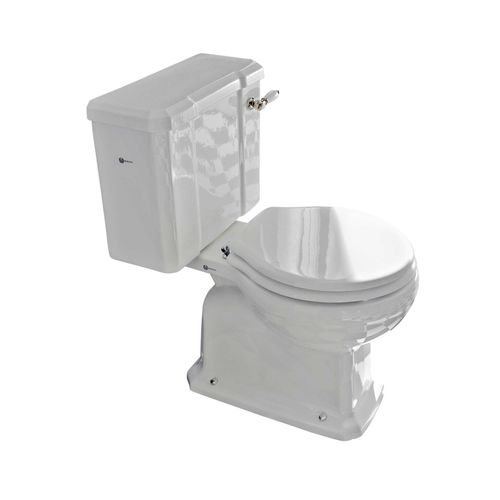 Toilette monobloc - NEOCLASSICA - Aqua Prestige - en porcelaine / résidentielle / ovale