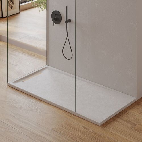 Receveur de douche rectangulaire - ELAN EPOQUE - Aqua Prestige - extra plat / en polyester / en résine
