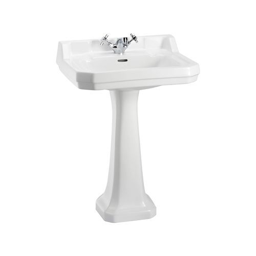 Lavabo sur pied - EDWARDIAN - Aqua Prestige - en porcelaine / simple / rectangulaire