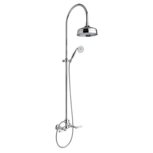 Colonne de douche pour hôtel - 950.1425E - Aqua Prestige - en métal / finition laiton / murale