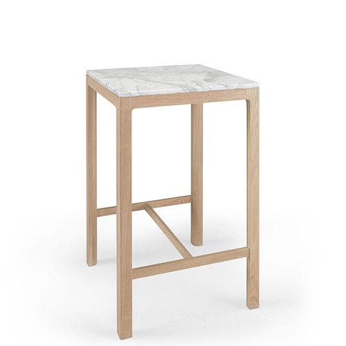 Table mange-debout contemporaine - NUDA - Wewood - Portuguese Joinery - en chêne / en bois massif / en noyer