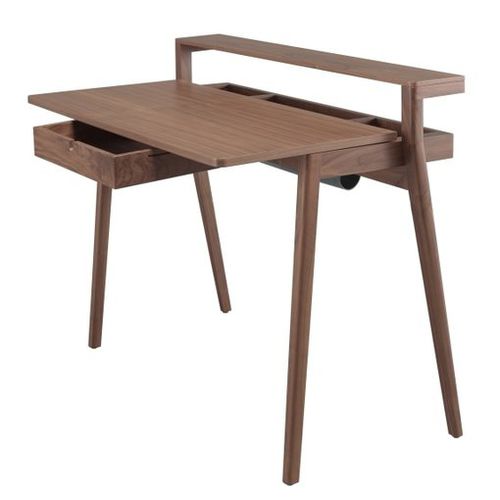 Bureau contemporain - SECRETA - Wewood - Portuguese Joinery - en chêne / en noyer / avec rangement