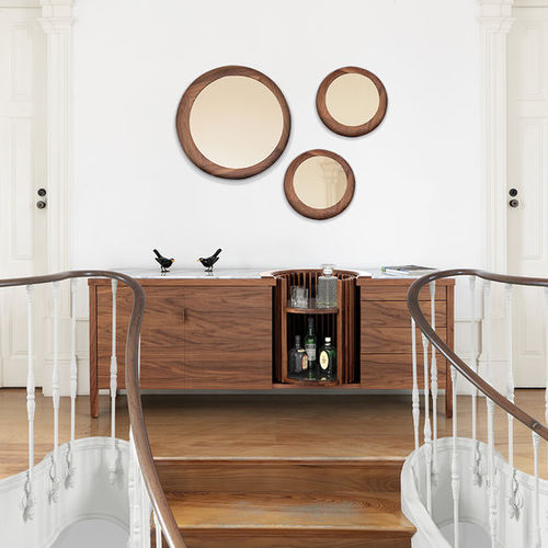 Meuble bar contemporain - CAROUSEL - Wewood - Portuguese Joinery - en noyer / en chêne / en marbre