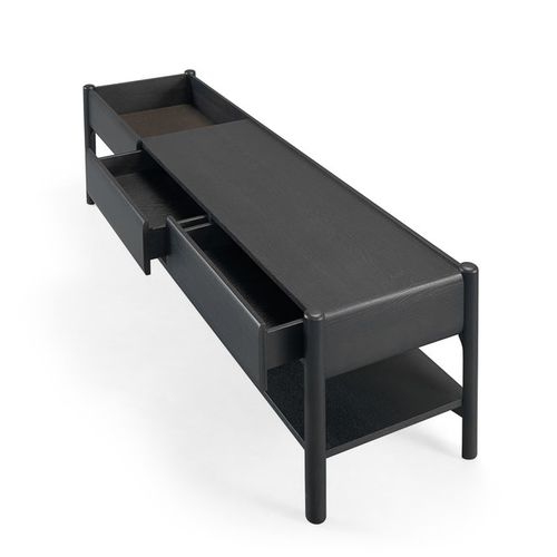 Meuble TV contemporain - GERÊS - Wewood - Portuguese Joinery - en chêne / en noyer / noir