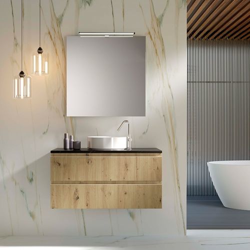 Meuble vasque suspendu - 01 - Mi baño - en céramique / en mélaminé / en pierre