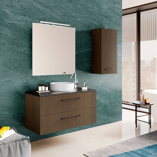 Meuble vasque suspendu - 01 - Mi baño - en céramique / en pierre / contemporain