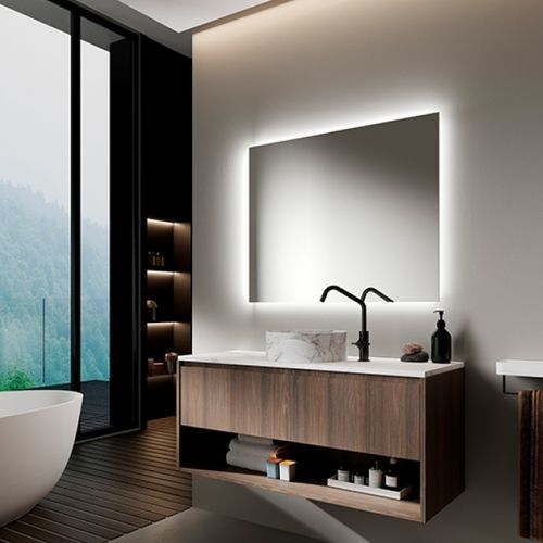 Meuble vasque suspendu - 04 - Mi baño - en céramique / en pierre / contemporain
