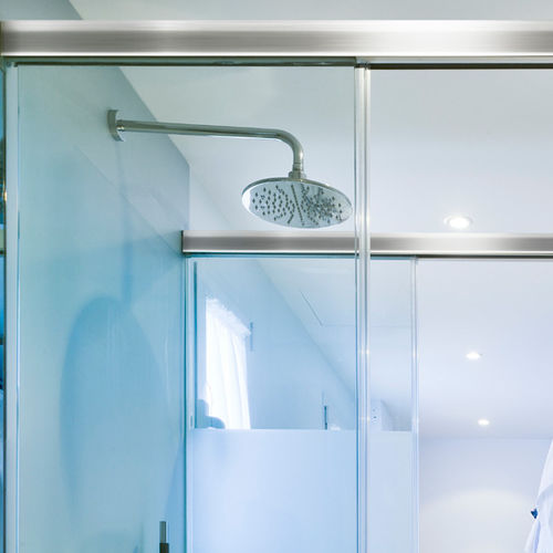 Paroi de douche coulissante - AIRA : SV-X70 - SAHECO - rectangulaire / en verre trempé
