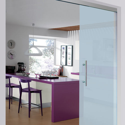 Porte d'intérieur - CLASSIC : SV-A - SAHECO - en verre / coulissante / vitrée