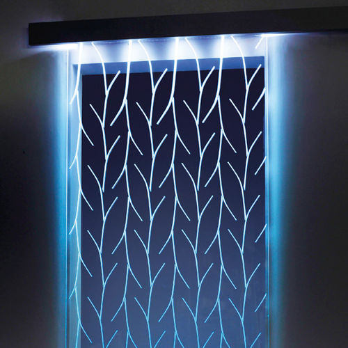 Porte d'intérieur - SV-LEDS - SAHECO - en verre / coulissante / vitrée