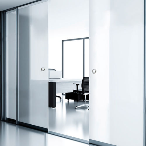 Poignée pour porte coulissante - SAHECO - en inox / en laiton chromé / contemporaine
