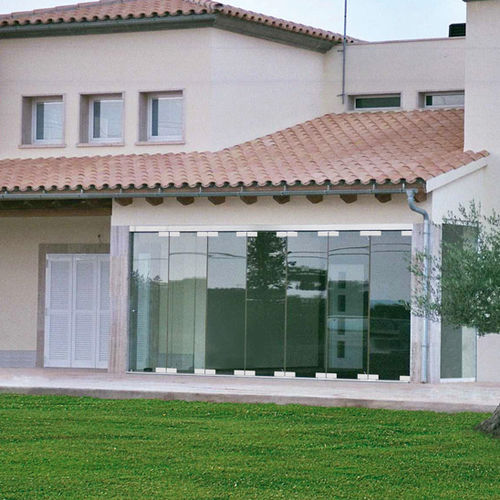 Cloison coulissante - PLICAT : SV-I100D - SAHECO - pliante / vitrée / professionnelle
