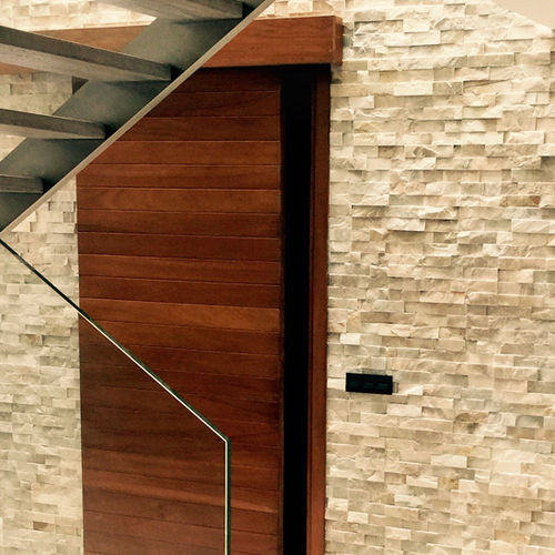 Porte d'intérieur - CLASSIC : SF - SAHECO - en bois / coulissante / vitrée