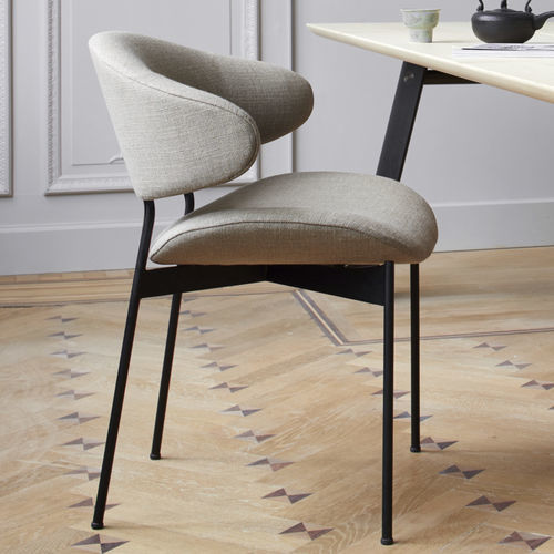 Chaise contemporaine - LUZ - more - pour salon / d'intérieur / en tissu
