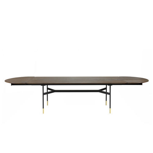 Table contemporaine - HARRI EXTENDABLE - more - en aluminium / en laiton / en acier