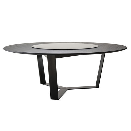 Table contemporaine - PERO  - more - en acier / en acier laqué / bois