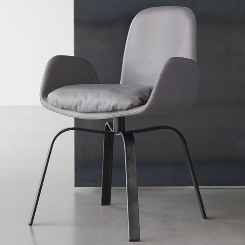 Chaise contemporaine - PEC  - more - d'intérieur / en plastique / en acier