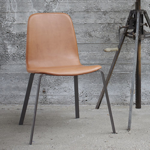 Chaise contemporaine - PEC  - more - d'intérieur / en plastique / en acier