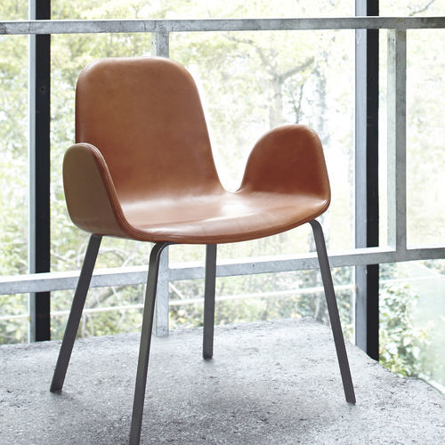 Chaise contemporaine - PEC  - more - d'intérieur / en plastique / en acier