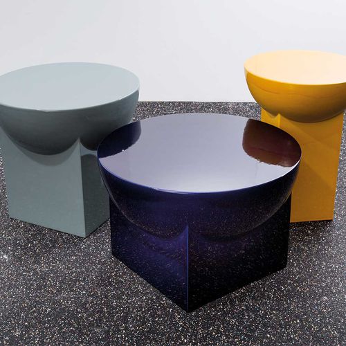 Table basse contemporaine - MILA SERIES - Pulpo - en céramique / avec piètement en céramique / ronde