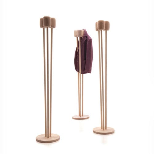 Porte-manteau sur pied - REED - L'abbate - contemporain / en frêne