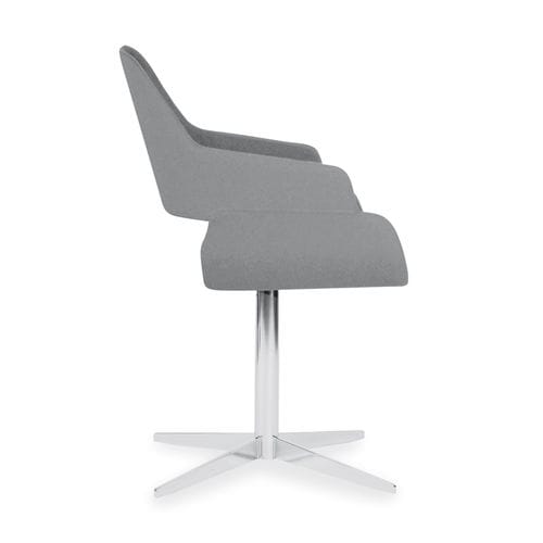 Chaise contemporaine - ROSE - RICCARDO RIVOLI Design - d'intérieur / en tissu / avec piètement en métal