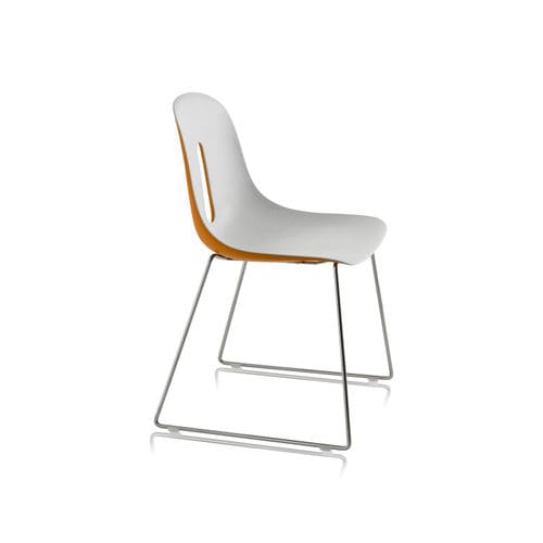 Chaise contemporaine - GOTHAM SL - CHAIRS & MORE - d'intérieur / en polyuréthane / avec piètement en acier chromé