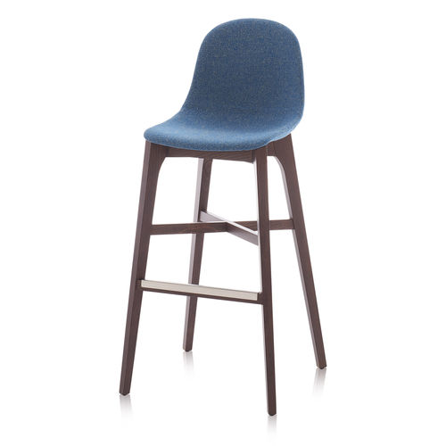 Tabouret de bar contemporain - GOTHAM WS SG - CHAIRS & MORE - en polyuréthane / avec piètement en bois / professionnel