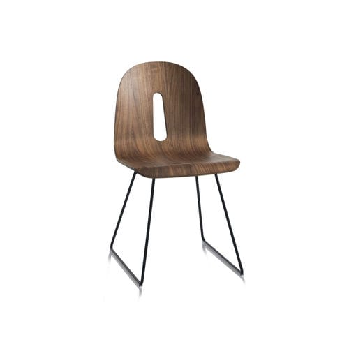 Chaise contemporaine - GOTHAM WOODY SL - CHAIRS & MORE - d'intérieur / en bois / avec piètement en métal peint