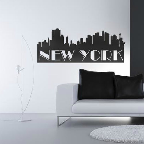 Sticker mural ville - NEW YORK NEW YORK - Paristic - pays