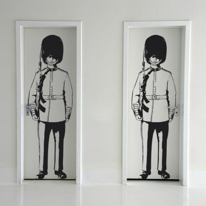 Sticker mural ornemental - ROYAL GUARD - Paristic - pour porte