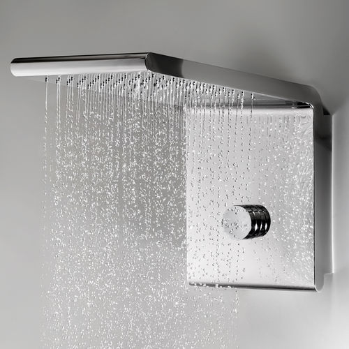 Pommeau de douche mural - I00590 - BOSSINI - rectangulaire / pluie / cascade