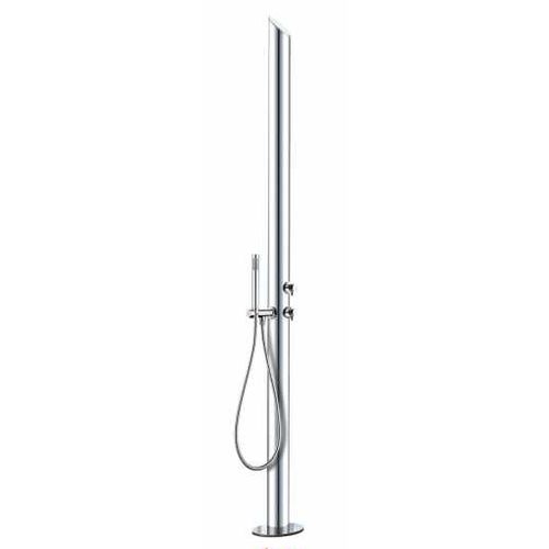 Colonne de douche d'extérieur - L00866 - BOSSINI - en inox / finition chrome / sur pied