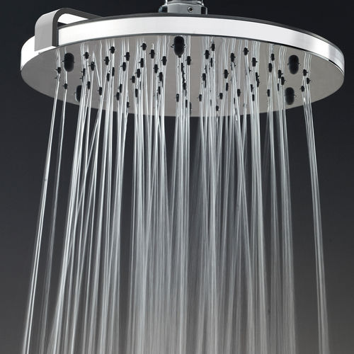 Pommeau de douche mural - H19625G - BOSSINI - rond / pluie