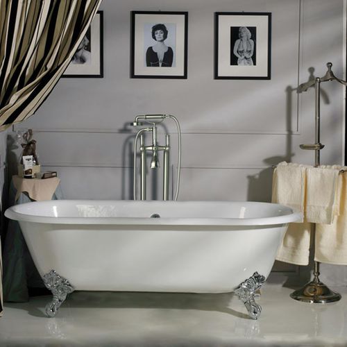 Mélangeur pour baignoire - L00130 - BOSSINI - au sol / en laiton chromé / de salle de bain