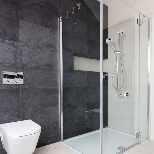 Set de douche mural - D37001 - BOSSINI - contemporain / avec douche à main / pluie