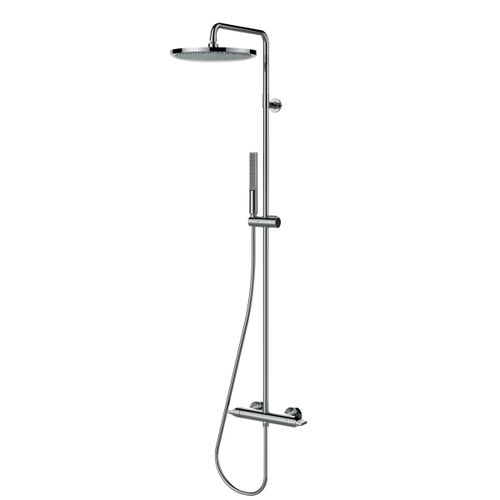 Colonne de douche thermostatique - L10507 - BOSSINI - en laiton / murale / contemporaine